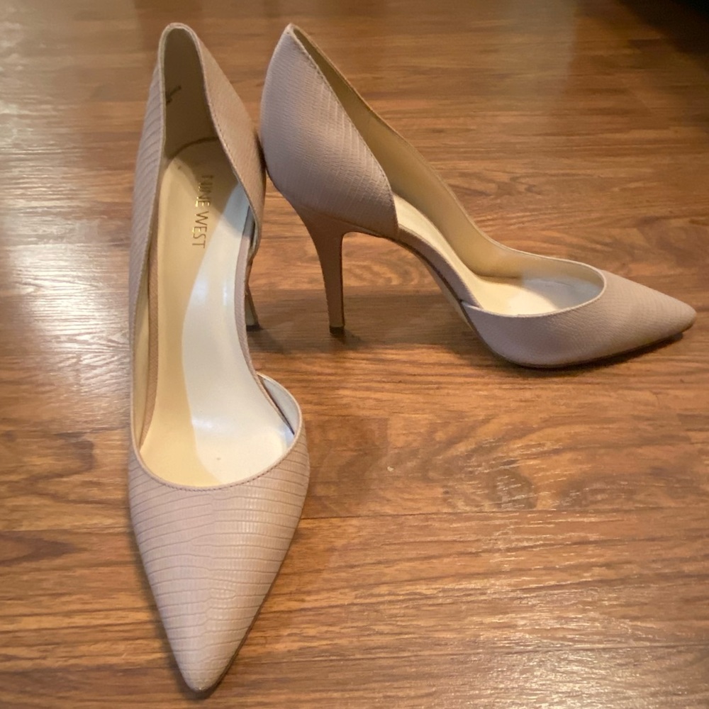 Nine West Textured Almond Stilettos